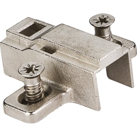 HARDWARE RESOURCES Heavy Duty 9 mm Non-Cam Adjustable Zinc Die Cast Plate with Euro Screws for 500 Series Euro Hinges 400.0P29.75